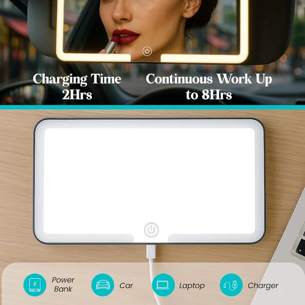 Car_Sun_Visor_Vanity_Mirror,_Makeup_Mirror_with_3_Light_Modes_&_60_LEDs_Rechargeable_Led_Light_Car_Mirror_with_Dimmable_Touch_Screen,_Rear_View_Sun-Shading_Travel_Cosmetic_Mirror.
