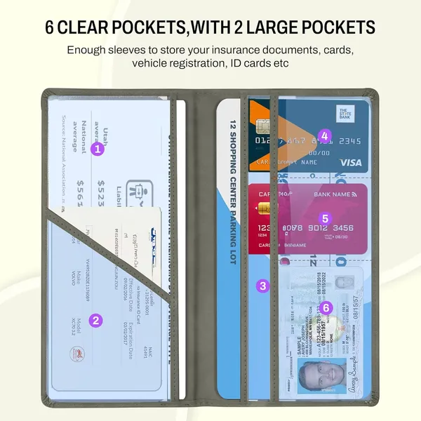 Car_Document_Holder_with_Magnetic_Closure_Vehicle_Registration_&_Insurance_Insurance_Card,_Driving_Licence,_RC_Book_Organizer_with_Multiple_Pockets_for_Car_Truck_Motorcycle