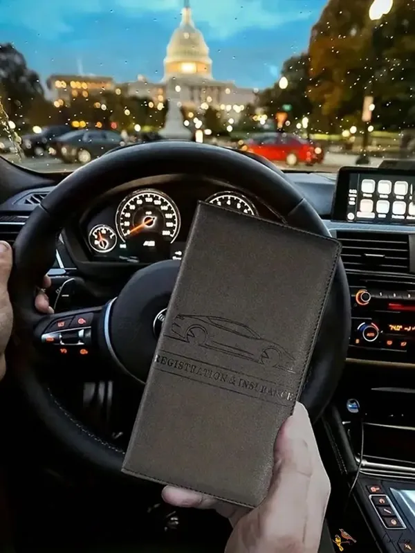 Car_Document_Holder_with_Magnetic_Closure_Vehicle_Registration_&_Insurance_Insurance_Card,_Driving_Licence,_RC_Book_Organizer_with_Multiple_Pockets_for_Car_Truck_Motorcycle