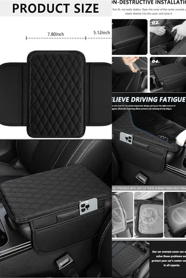 Upgraded_Car_Armrest_Cover,_Microfiber_Leather_Arm_Rest_for_Car_Cushion_with_2_Pocket_Car_Organizer,_Universal_Car_Interior_Accessories_for_Cars_SUV_Trucks_(Black)