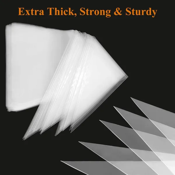 100_Pcs_Disposable_Pastry_Icing_Piping_Bags,_Anti-Burst_&_Non-Slip_for_Cake,_Cookie_&_Cupcake_Decorating,_Food-Grade,_BPA-Free,_26x17_CM,_Clear