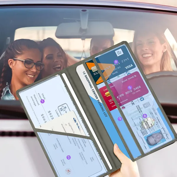 Car_Document_Holder_with_Magnetic_Closure_Vehicle_Registration_&_Insurance_Insurance_Card,_Driving_Licence,_RC_Book_Organizer_with_Multiple_Pockets_for_Car_Truck_Motorcycle