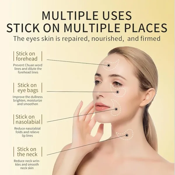 24k_Gold_Under_Eye_Patches_(60_PCS)_eye_mask,_Collagen_Skin_Care_Products,_Eye_Patches_for_Puffy_Eyes_masks_for_dark_circles,_Wrinkles_and_puffiness,_Revitalises_and_Refreshes_Your_Skin
