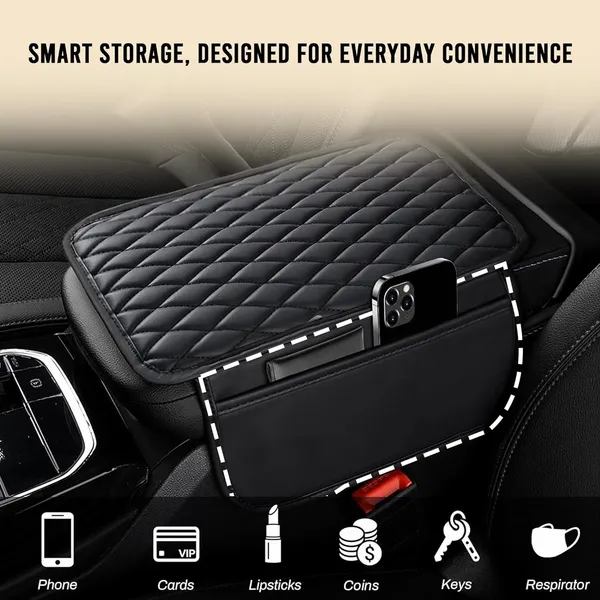 Upgraded_Car_Armrest_Cover,_Microfiber_Leather_Arm_Rest_for_Car_Cushion_with_2_Pocket_Car_Organizer,_Universal_Car_Interior_Accessories_for_Cars_SUV_Trucks_(Black)