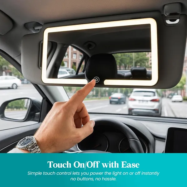 Car_Sun_Visor_Vanity_Mirror,_Makeup_Mirror_with_3_Light_Modes_&_60_LEDs_Rechargeable_Led_Light_Car_Mirror_with_Dimmable_Touch_Screen,_Rear_View_Sun-Shading_Travel_Cosmetic_Mirror.