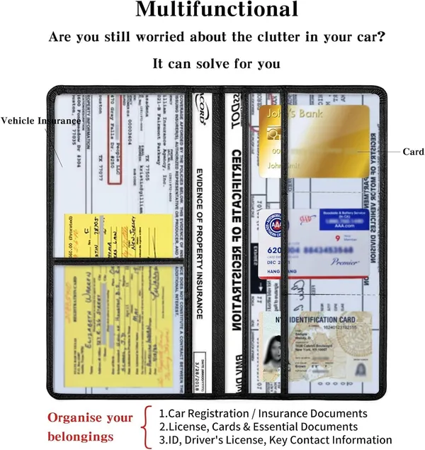 Car_Document_Holder_with_Magnetic_Closure_Vehicle_Registration_&_Insurance_Insurance_Card,_Driving_Licence,_RC_Book_Organizer_with_Multiple_Pockets_for_Car_Truck_Motorcycle