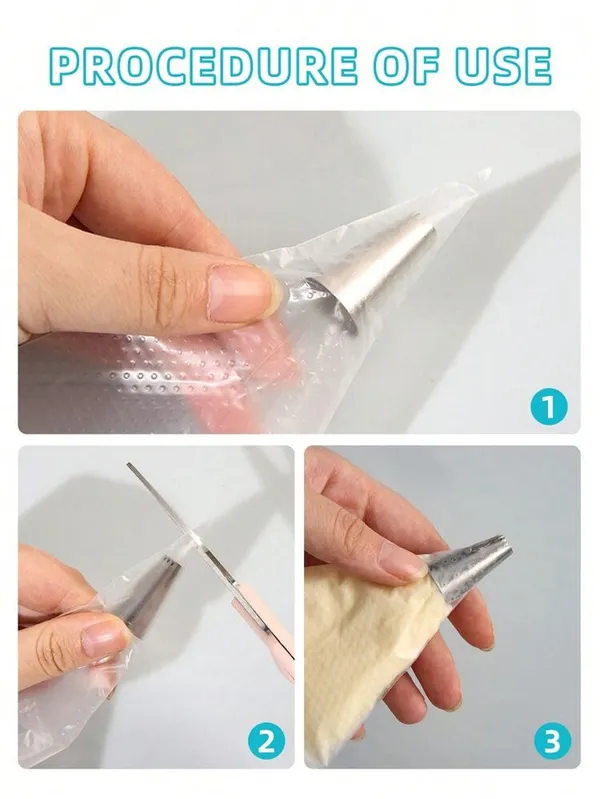 100_Pcs_Disposable_Pastry_Icing_Piping_Bags,_Anti-Burst_&_Non-Slip_for_Cake,_Cookie_&_Cupcake_Decorating,_Food-Grade,_BPA-Free,_26x17_CM,_Clear