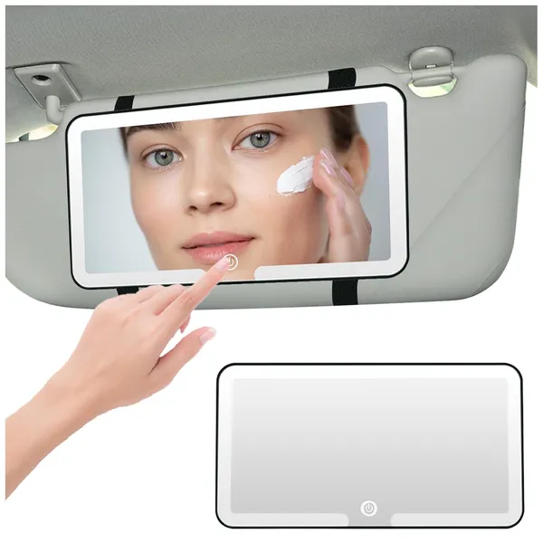 Car_Sun_Visor_Vanity_Mirror,_Makeup_Mirror_with_3_Light_Modes_&_60_LEDs_Rechargeable_Led_Light_Car_Mirror_with_Dimmable_Touch_Screen,_Rear_View_Sun-Shading_Travel_Cosmetic_Mirror.