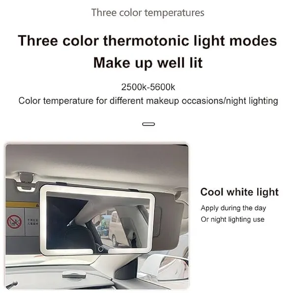 Car_Sun_Visor_Vanity_Mirror,_Makeup_Mirror_with_3_Light_Modes_&_60_LEDs_Rechargeable_Led_Light_Car_Mirror_with_Dimmable_Touch_Screen,_Rear_View_Sun-Shading_Travel_Cosmetic_Mirror.