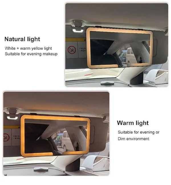 Car_Sun_Visor_Vanity_Mirror,_Makeup_Mirror_with_3_Light_Modes_&_60_LEDs_Rechargeable_Led_Light_Car_Mirror_with_Dimmable_Touch_Screen,_Rear_View_Sun-Shading_Travel_Cosmetic_Mirror.