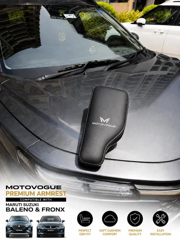 MotoVogue_Premium_Portable_Car_Armrest_for_Maruti_Suzuki_Baleno_&_Fronx_|_Adjustable_&_Foldable_Center_Console_Arm_Rest_|_Easy_Install_|_Comfortable_Padded_Arm_Support