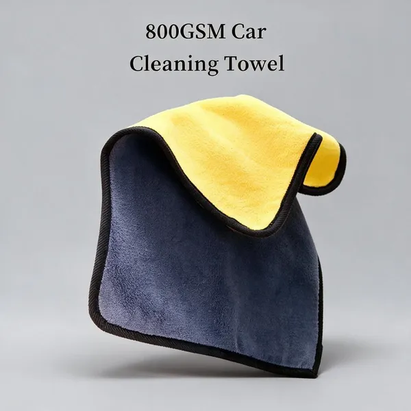 Yellow_800_GSM_Car_Cleaning_Towel
