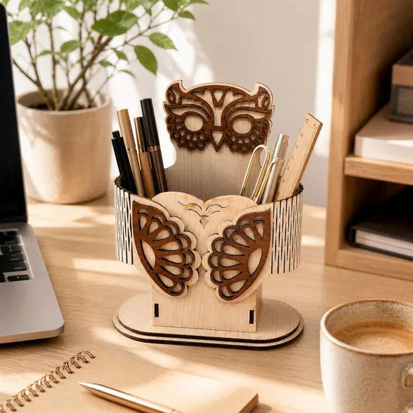 Wooden_Pen_Holder