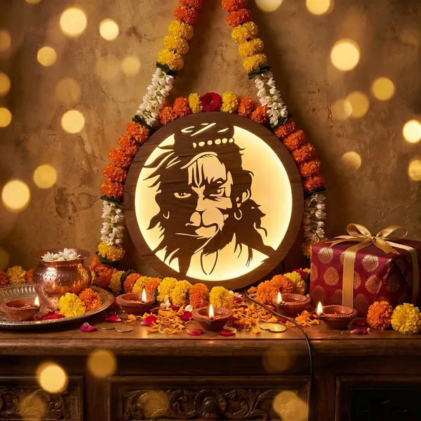 Wooden_Led_Wall_Light_With_Spiritual_Design