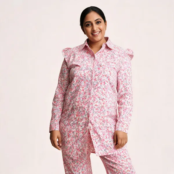 Light_Pink_Cotton_Floral_Print_Loungewear_Co-Ord_Set_For_Women