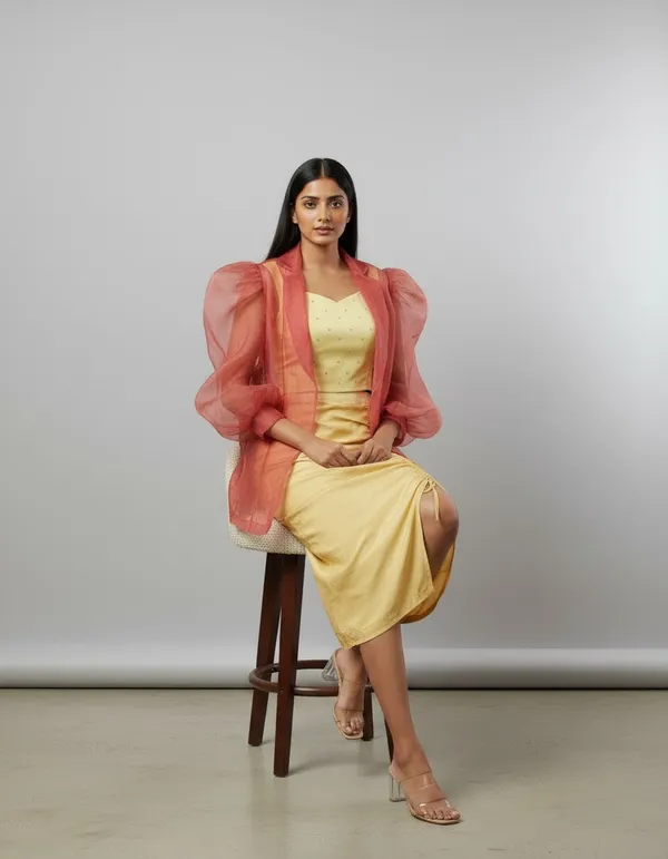 TIE_UP_SKIRT_WITH_SLEEVLESS_TOP