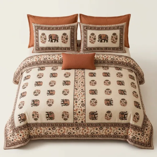 hand_block__Pure_Cotton_Premium_King_Size_Bedsheet_With_2_Pillow_Covers