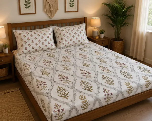 White_Cotton_Fitted_Queen_Size_Bedsheet