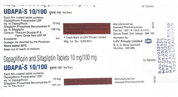 UDAPA_S_10/100_Tablets_-_Pack_of_2