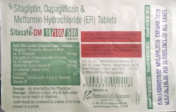Sitasafe-Dm_10/100/500_Tablets_-_Pack_of_3