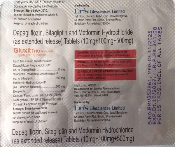 Gluxil_Trio_10/100/500Mg_Tablets_Pack_of_2