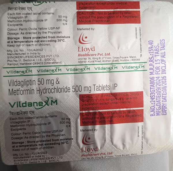Vildanex_M_50/500_Tablets_-_Pack_of_2