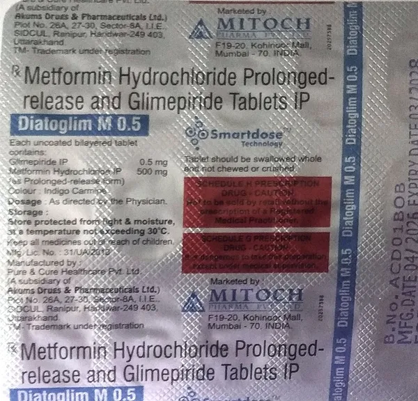 Diatoglim_M_0.5_Tablets_-_Pack_of_2