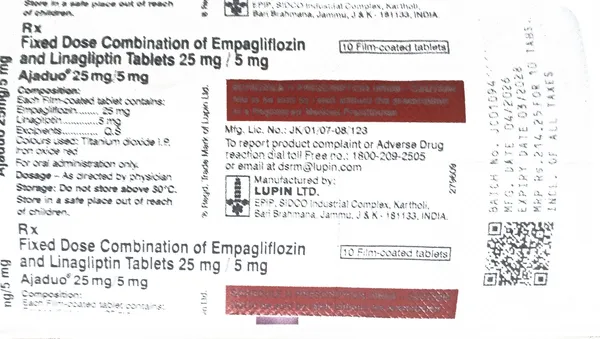 AJADUO_25/5_Tablets_Pack_of_1