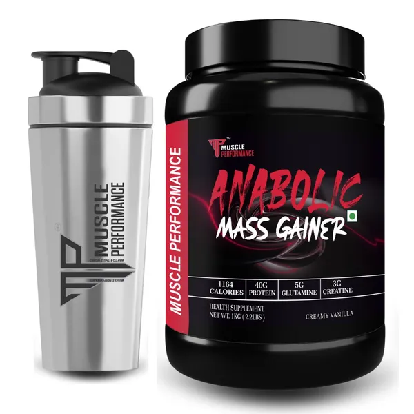Muscle_Performance_Anabolic_Mass_Gainer_With_Steel_Shaker_1_Kgs_2.2_Lbs_Creamy_Vanilla