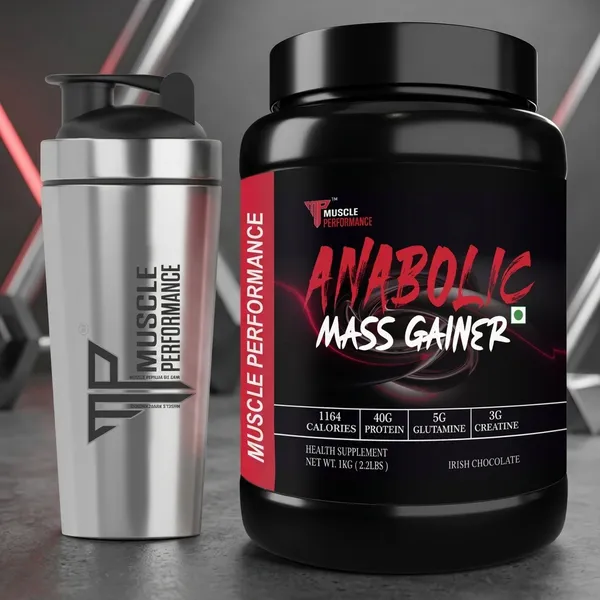 Muscle_Performance_Anabolic_Mass_Gainer_With_Steel_Shaker_1_Kg_2.2_Lbs_Irish_Chocolate