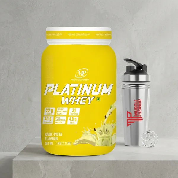 Muscle_Performance_Platinum_Whey_Protein_With_Steel_Shaker_1Kg_2.2_Lbs_31_Servings_Kaju_Pista