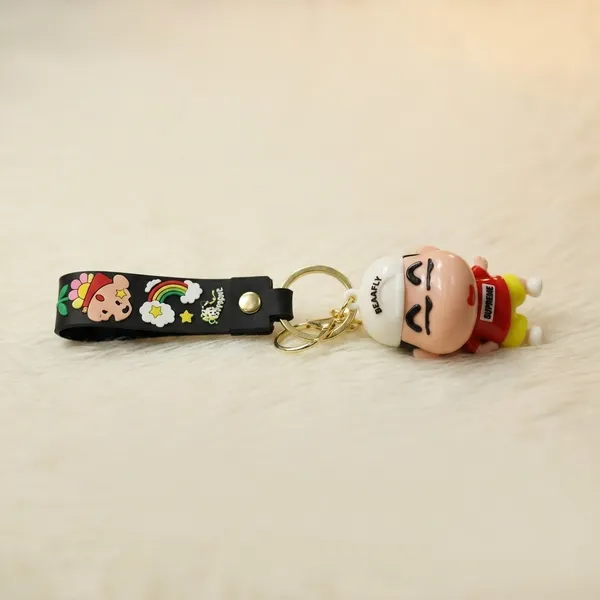 Multicolor_Character_Head_Keychain_With_Braided_Strap