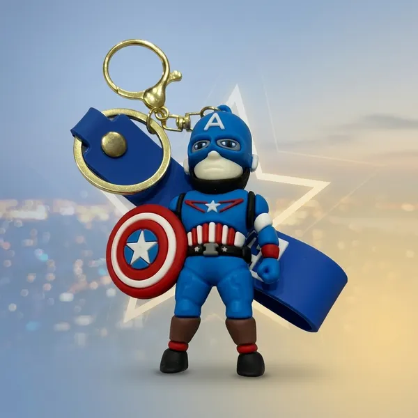 Blue_Captain_America_Pvc_Figure_Keychain_With_Shield