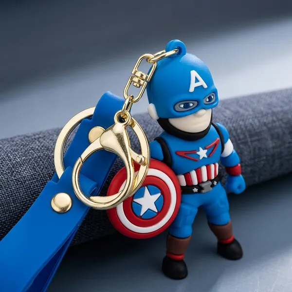 Blue_Captain_America_Pvc_Figure_Keychain_With_Shield
