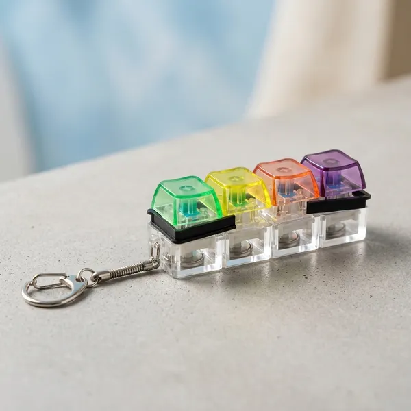 Multicolor_Mechanical_Keyboard_Switch_Acrylic_Keychain_with_light