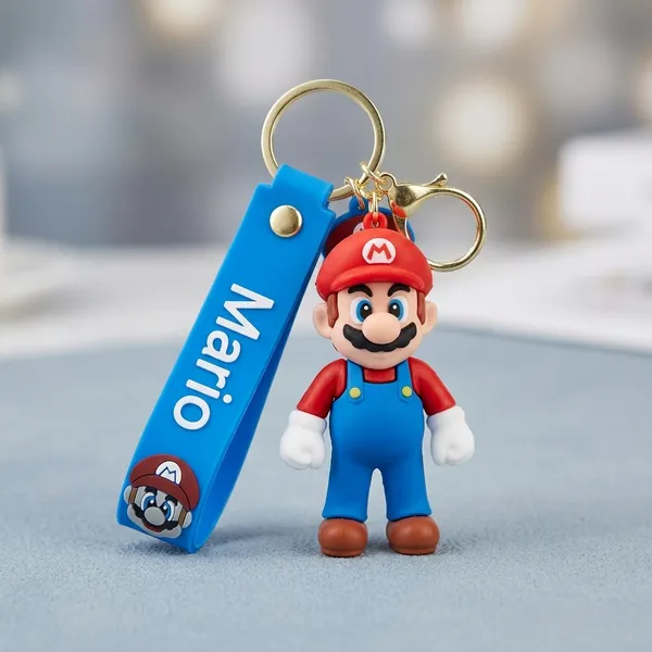Blue_Pvc_Mario_Character_Figurine_Keychain_For_Kids