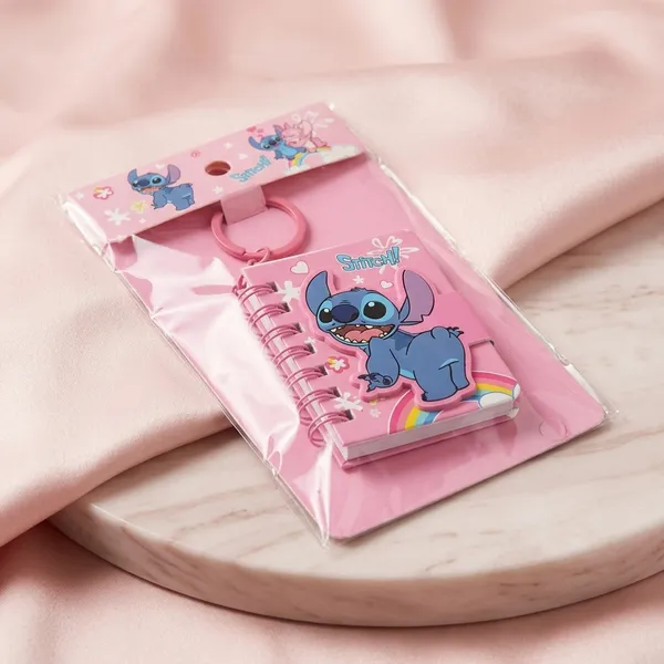 Pink_Stitch_Character_Spiral_Notebook_With_Keychain_Ring
