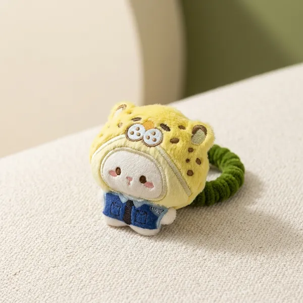 7Th_Hub_Yellow_Plush_Character_Hair_Tie_For_Girls