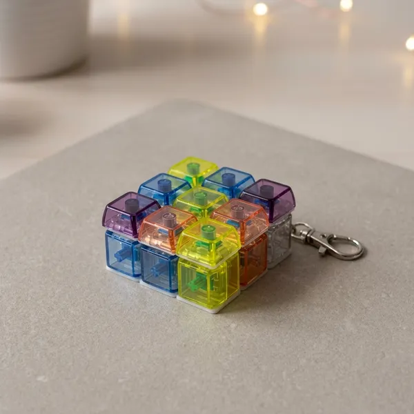 Multicolor_Translucent_Mechanical_Keycap_Set_Keychain_with_different_lights_every_button