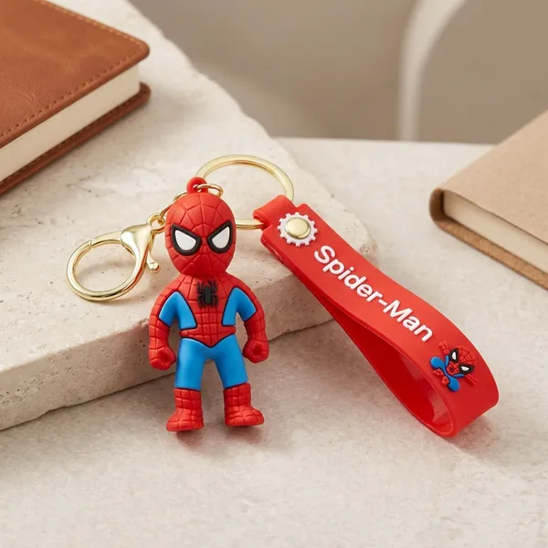 Red_Plastic_Spider-Man_Character_Keychain_For_Kids