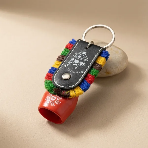 Multicolor_Leather_Thread_Keychain_With_Red_Whistle_Charm