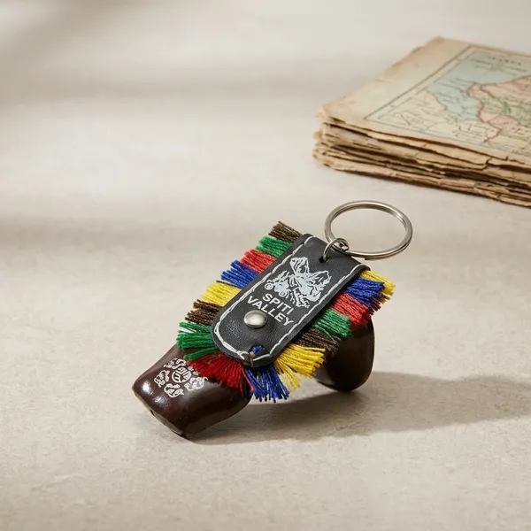 Multicolor_Spiti_Valley_Handcrafted_Wooden_Keychain_With_Fringe