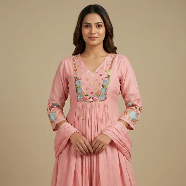 Pink_Georgette_Floral_Embroidered_Anarkali_Suit_For_Women