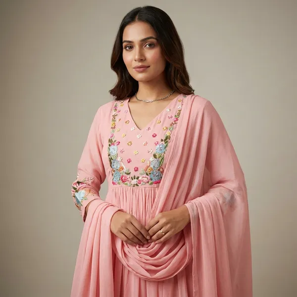 Pink_Georgette_Floral_Embroidered_Anarkali_Suit_For_Women