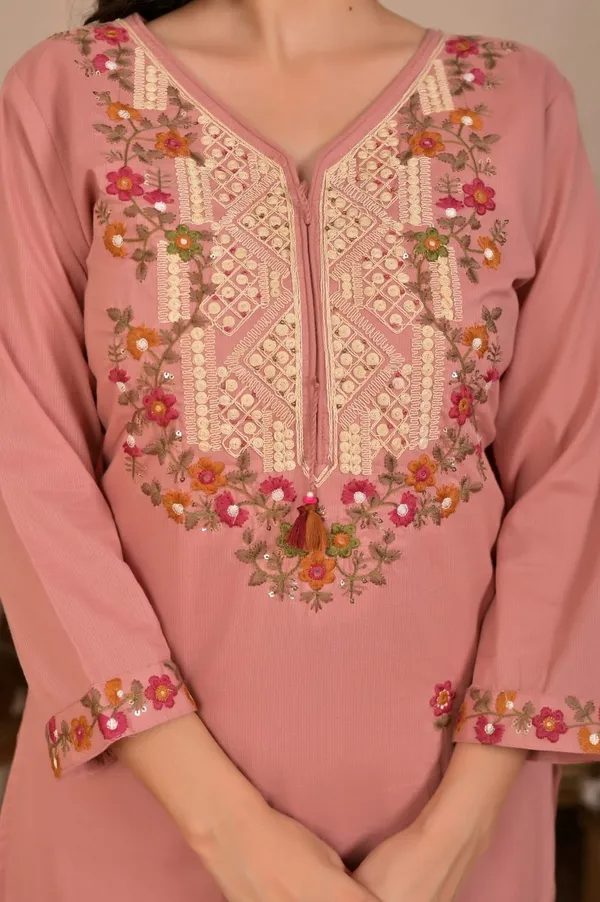 Pink_Embroidered_Kurta_Set_With_Dupatta_For_Women