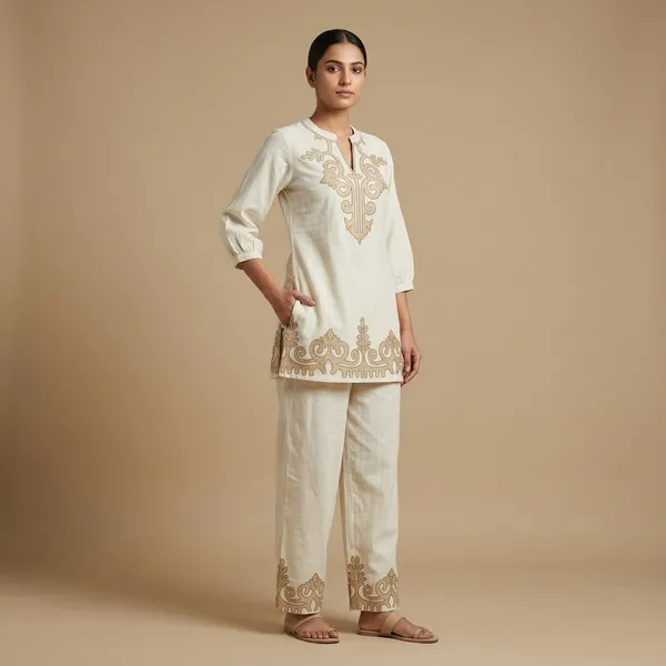 Off-White_Embroidered_Kurta_Pant_Set_For_Women