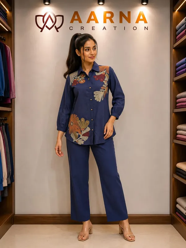 Royal_Blue_Embroidered_Corset_Style_Co-Ord_Set_for_Women