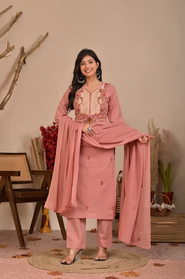 Pink_Embroidered_Kurta_Set_With_Dupatta_For_Women