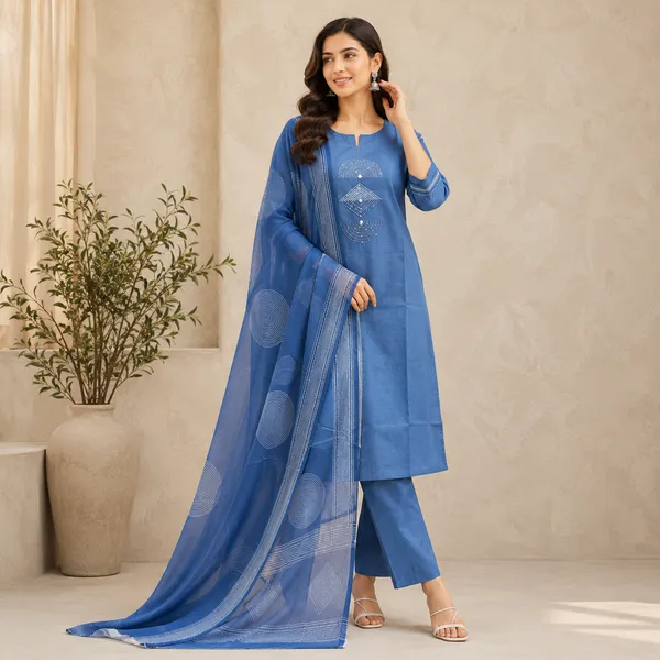 Blue_Cotton_Embroidered_Straight_Kurta_Set_With_Dupatta_For_Women