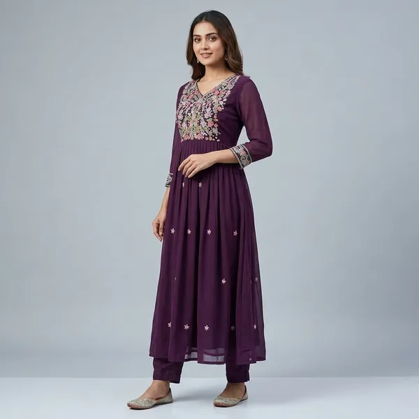 Purple_Georgette_Embroidered_Anarkali_Kurta_Set_For_Women